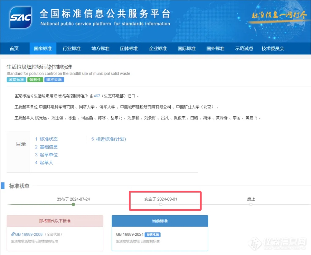 9月1日！《生活垃圾填埋场污染控制标准》GB16889-2024将实施——迈向环保新时代(图1)