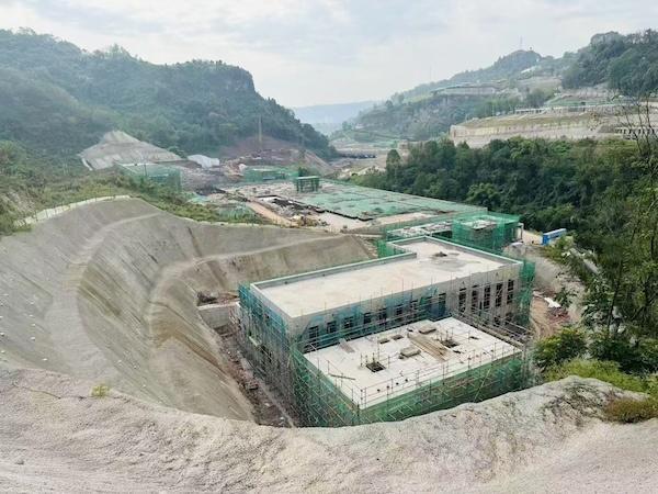万州区何家岩污水处理厂预计12月完成全部主体施工(图1)